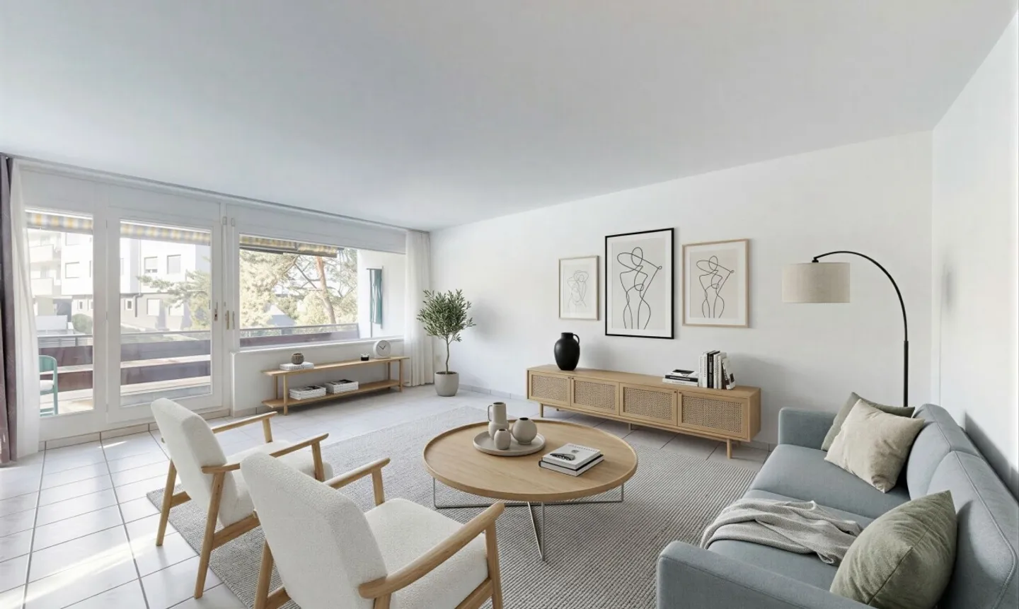 Appartamento elegante di 4,5 stanze con balcone a Nidau - Foto 1 di 11