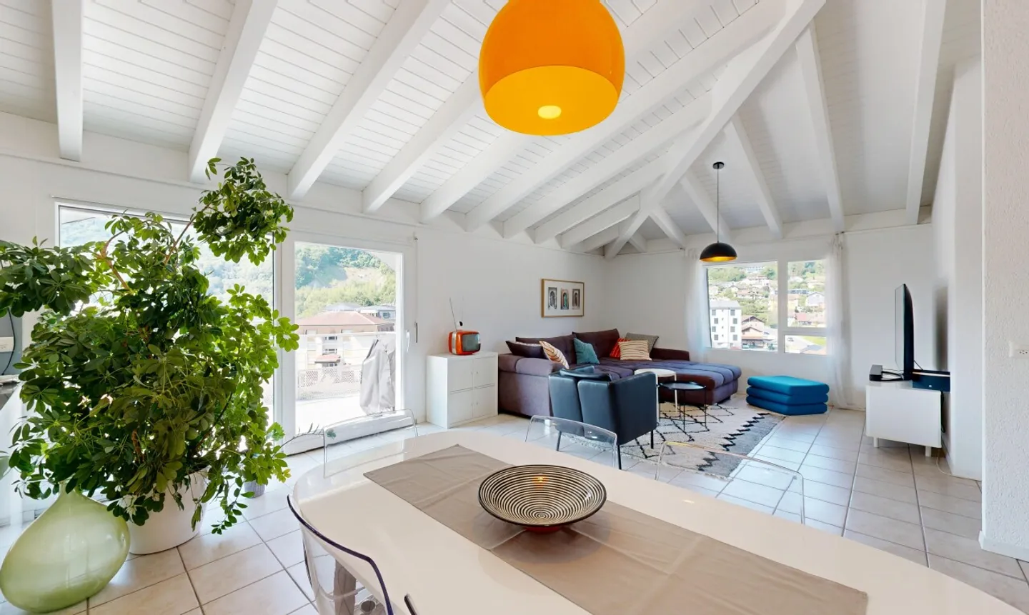 Penthouse with Lake and Mountain View in the Heart of Bouveret - Photo 3 of 11