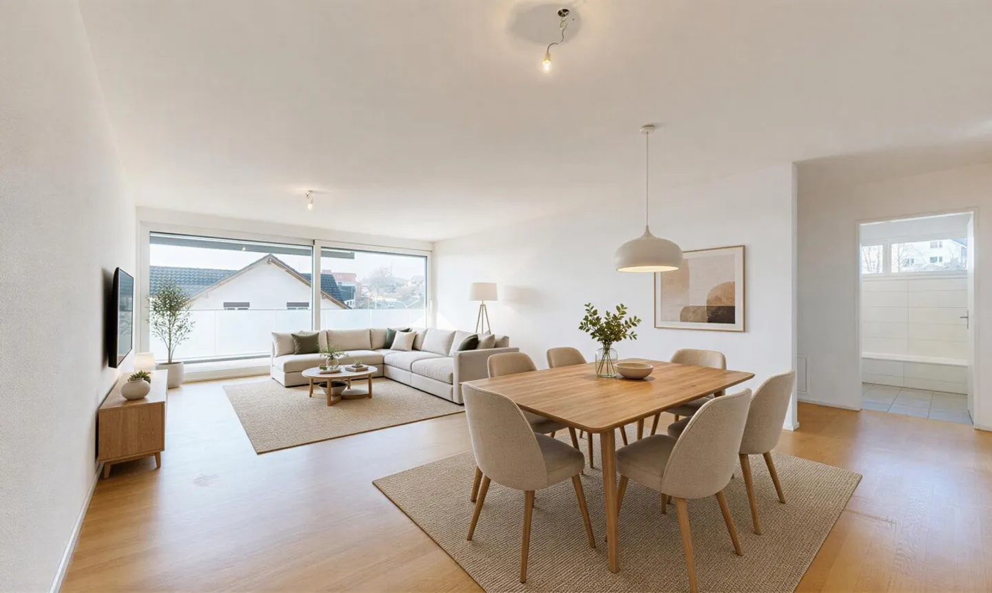 Modern 3.5-room apartment with large balcony and option for 2 parking spaces - Photo 1 of 11
