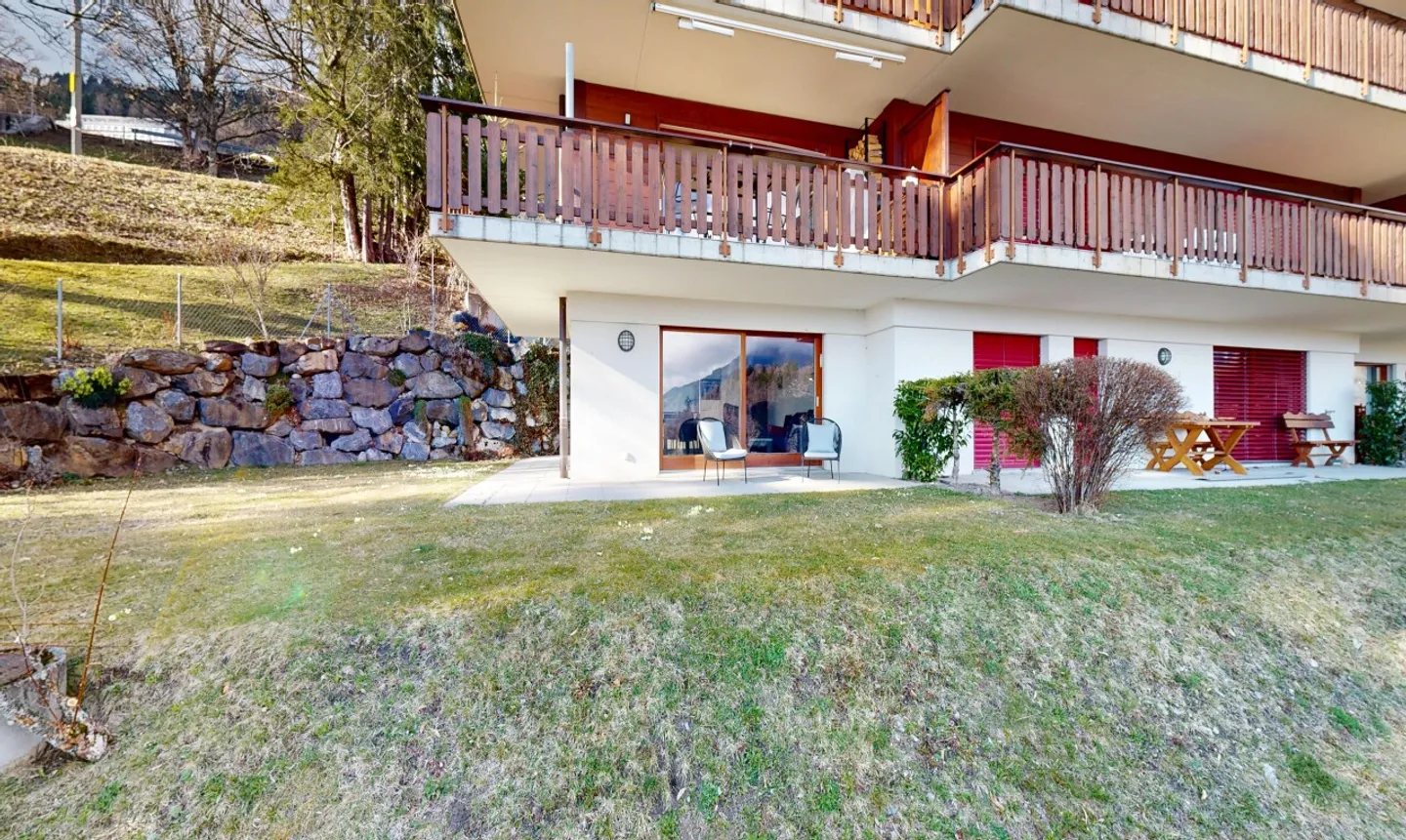 Luminoso appartamento di 2.5 locali con terrazza di fronte alle Dents du Midi - Leysin - Foto 9 di 11