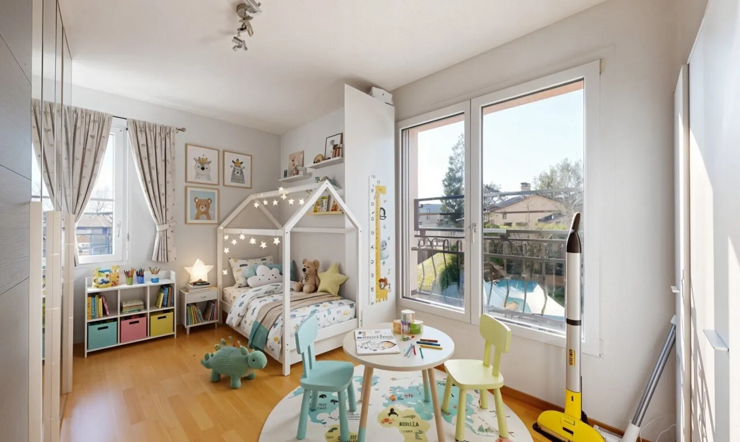 Spacieux appartement familial avec balcons et jardin à St-Prex - Foto 8 von 11