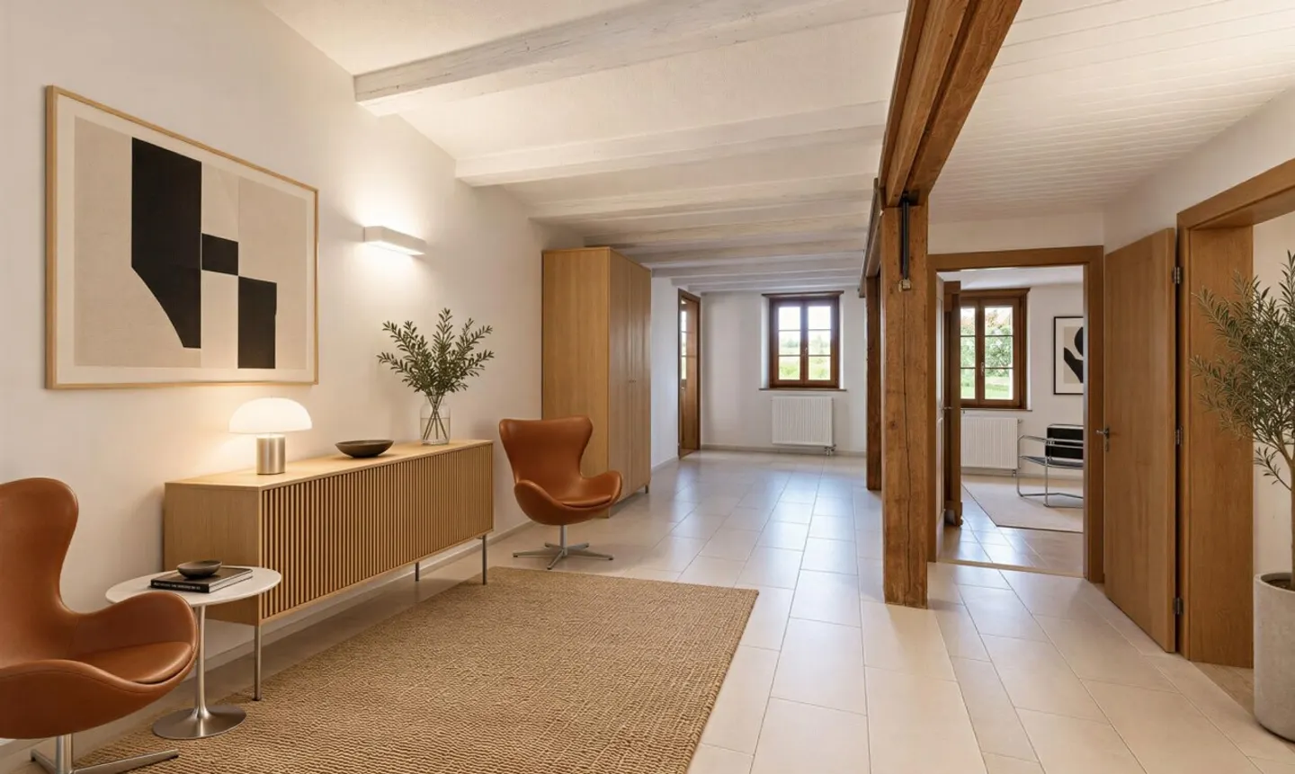 CHARMANTER DUPLEX MIT GROSSEN ENTWICKLUNGSMÖGLICHKEITEN IN SOTTENS 5.5p - Foto 5 von 13