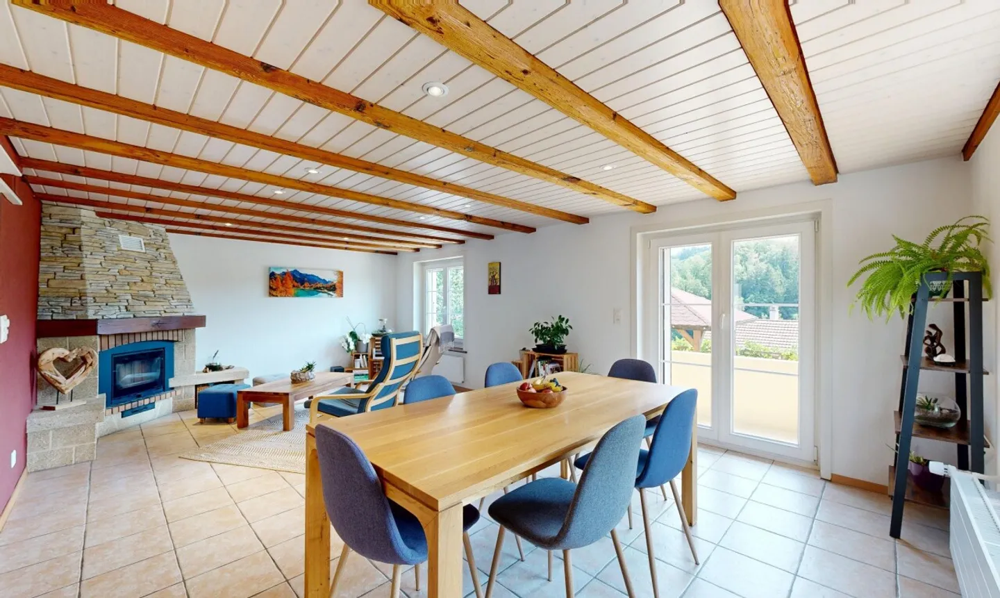 Maison rénovée avec jardin, étang et vue dégagée à 5 min d’Avenches - Photo 9 sur 11