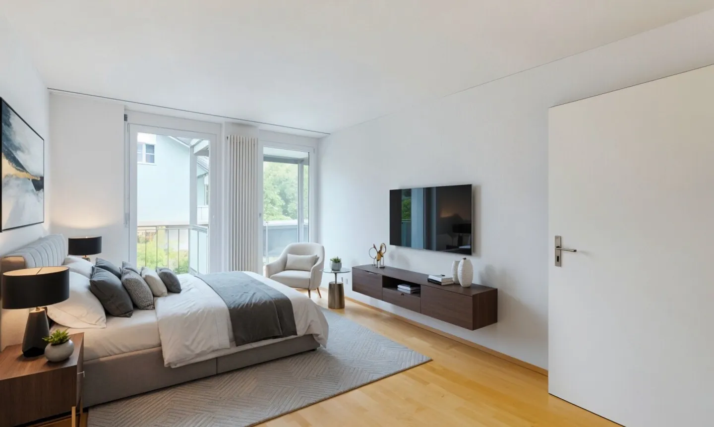 Helle 4.5-Zimmer Wohnung mit Balkon - Foto 8 von 13