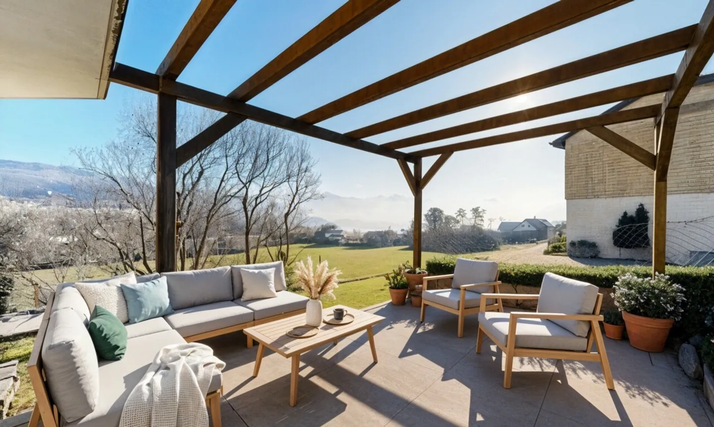 Villa indipendente con vista libera sulle Alpi e sul lago - Foto 1 di 11