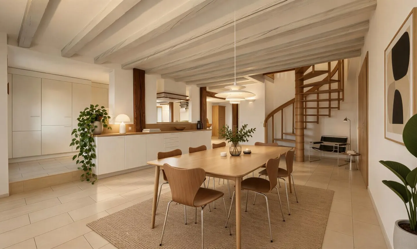 CHARMANTER DUPLEX MIT GROSSEN ENTWICKLUNGSMÖGLICHKEITEN IN SOTTENS 5.5p - Foto 2 von 13