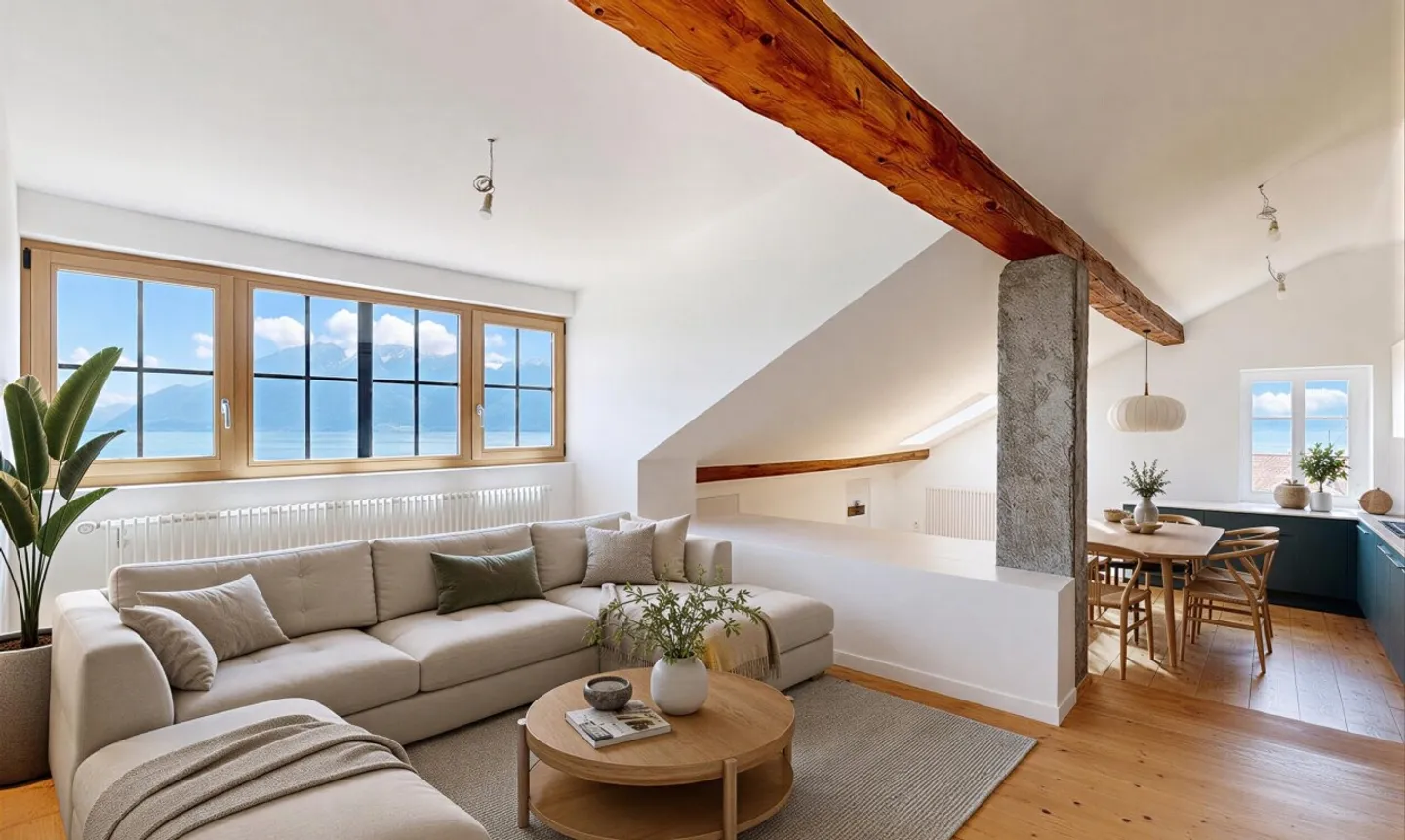 Renovated 17th Century Winegrower's House – Lake &amp; Alps View in the Heart of Rivaz - Photo 3 of 11