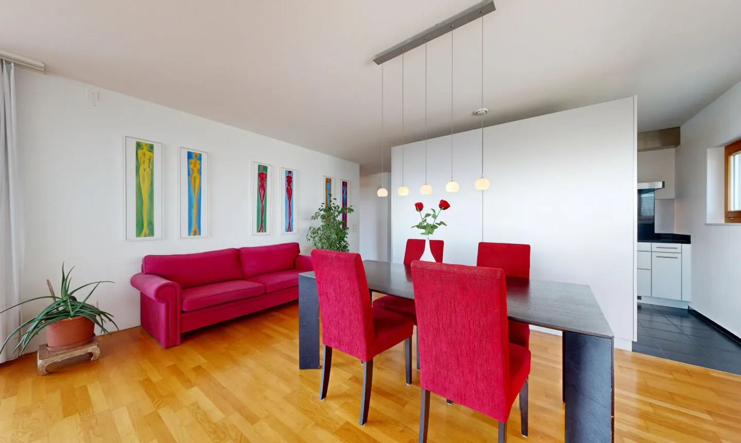 Appartement en terrasse lumineux de 5,5 pièces avec vue panoramique sur le lac - Photo 5 sur 11