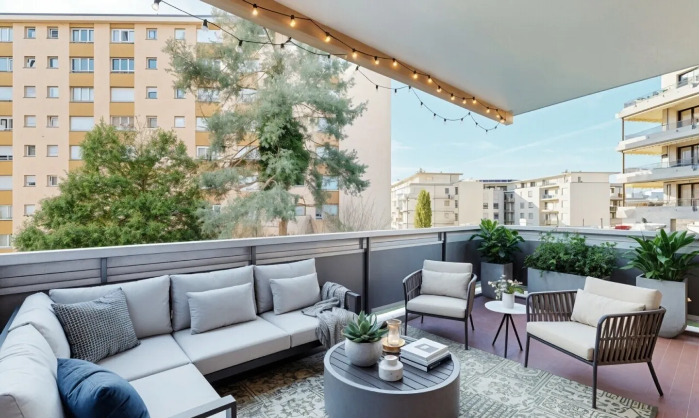 Luminoso studio con grande balcone nel cuore di Clarens - Foto 3 di 10