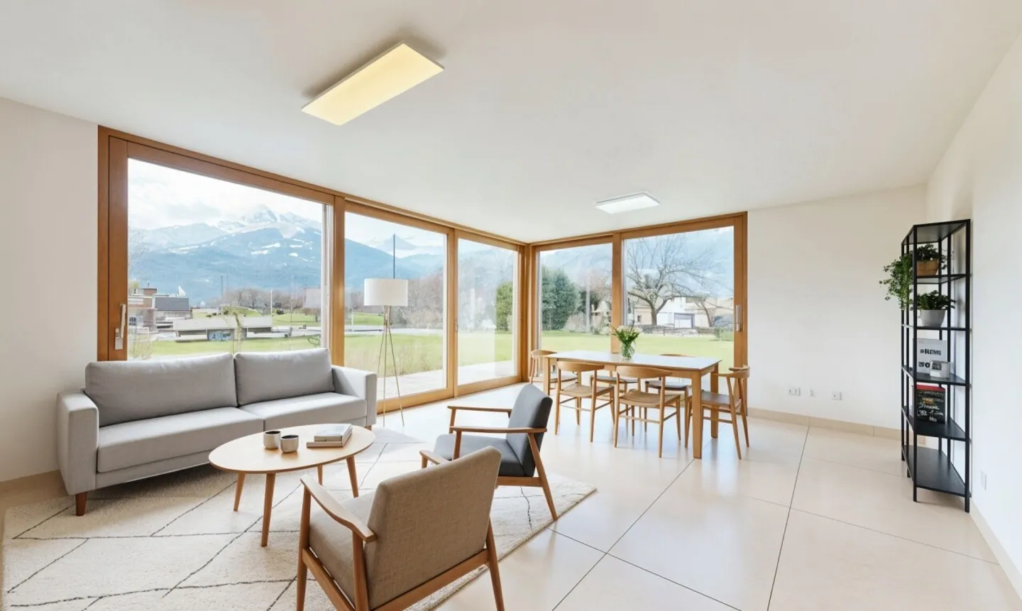 Contemporary villa with a view of the Dents du Midi and unique potential - Photo 4 of 11