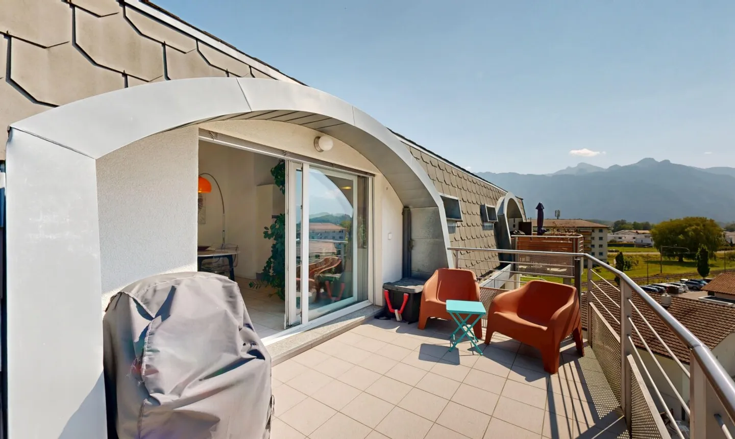 Penthouse with Lake and Mountain View in the Heart of Bouveret - Photo 2 of 11