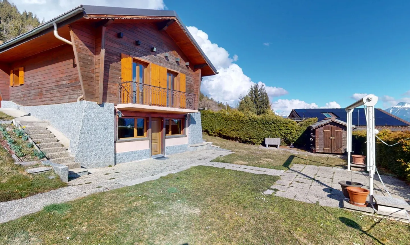 Charming chalet with vast land and breathtaking view in Savièse - Photo 1 of 13