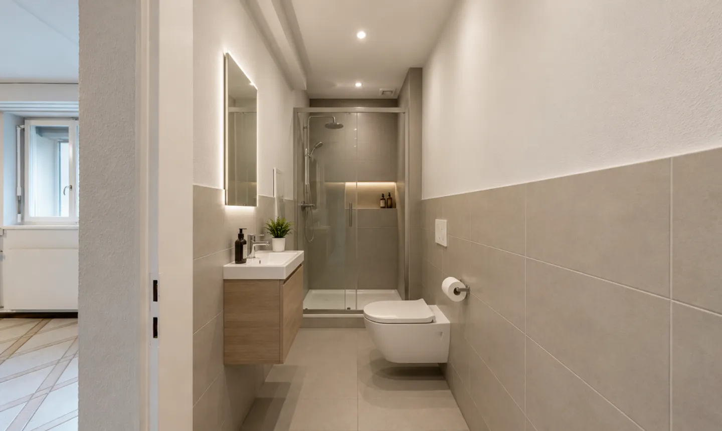 2-Zimmer-Wohnung 65m² in Morges – 1. Stock, nach Süden ausgerichtet - Foto 5 von 11