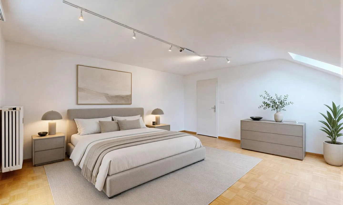 Maisonette attico con tre balconi e giardino privato - Foto 8 di 11
