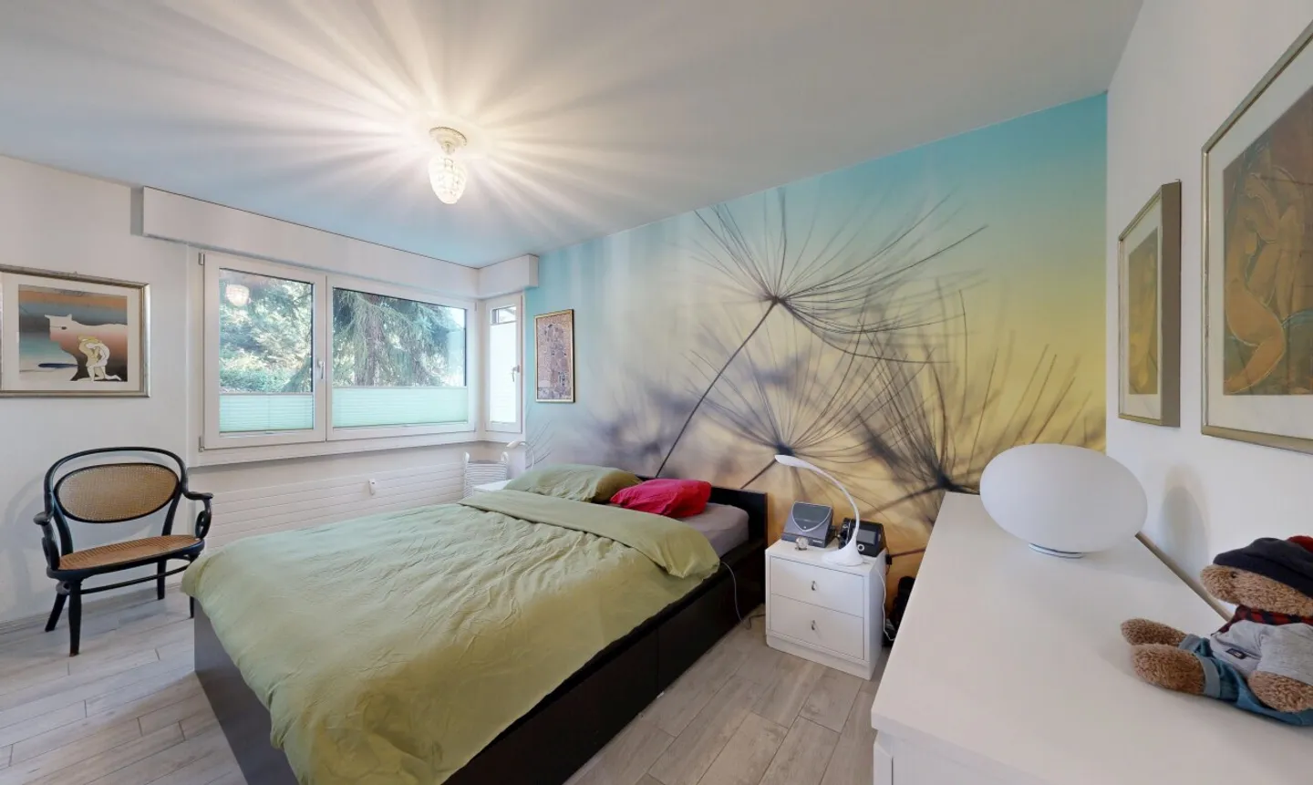 Eccezionale studio residenziale di 3,5 stanze con giardino e ufficio-laboratorio - Foto 8 di 11