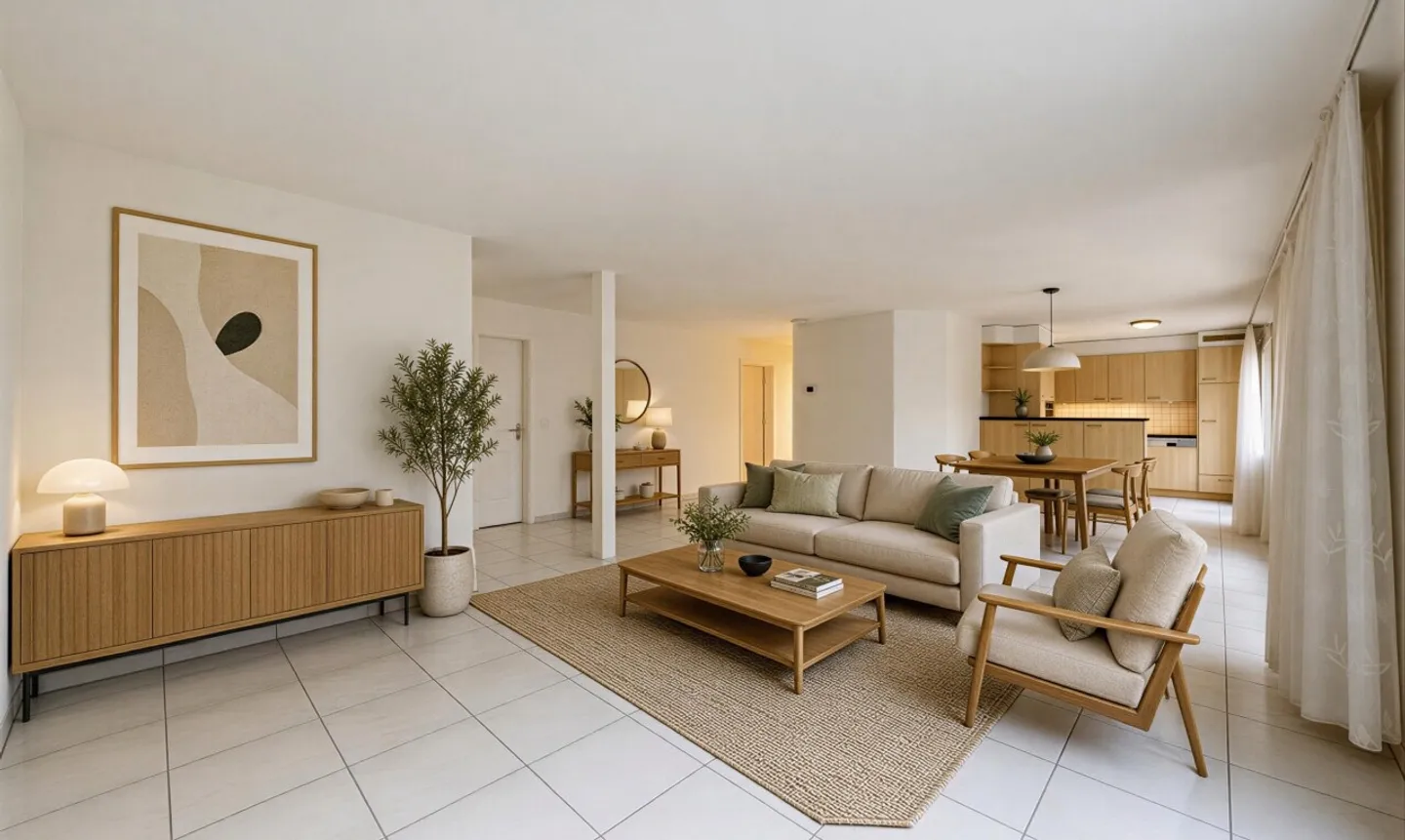 Appartement familial de 4,5 pièces avec jardin - Photo 1 sur 11