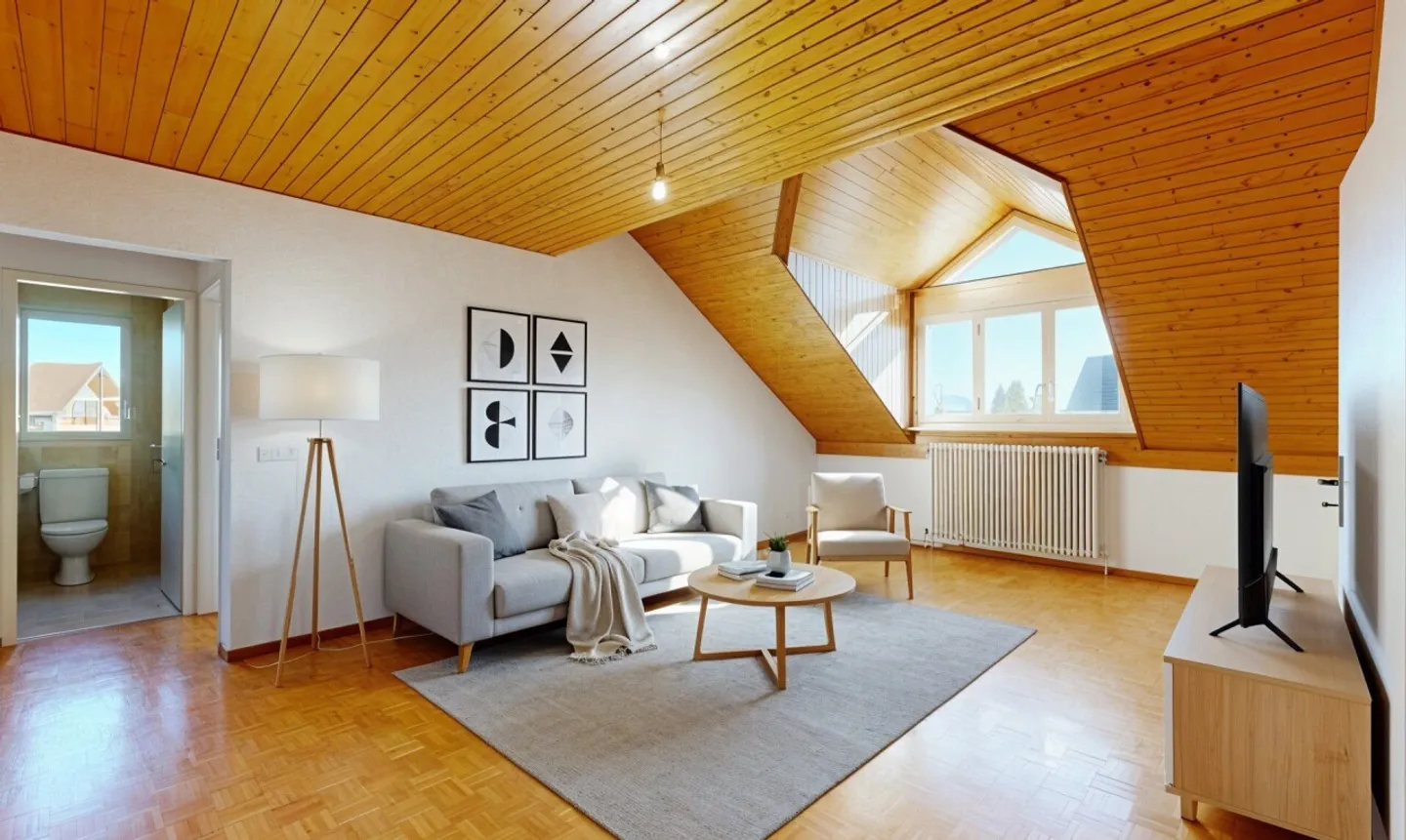 Duplex spacieux en attique près de la gare - Photo 4 sur 11