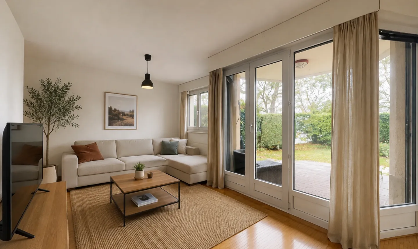 Appartement 3,5 pièces avec jardin dans un cadre verdoyant - Photo 2 of 10
