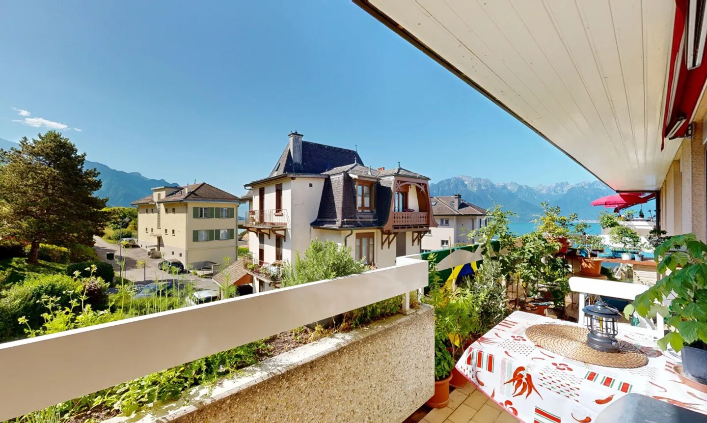 3,5-Zimmer-Wohnung mit Balkon – Mietinvestition, Chernex - Foto 1 von 11