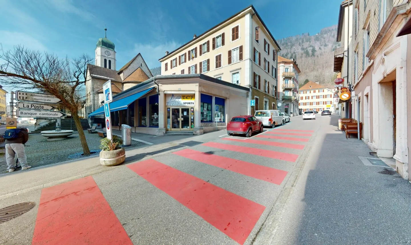 Immeuble mixte de rendement au cœur de Saint-Imier – forte rentabilité - Photo 1 sur 13