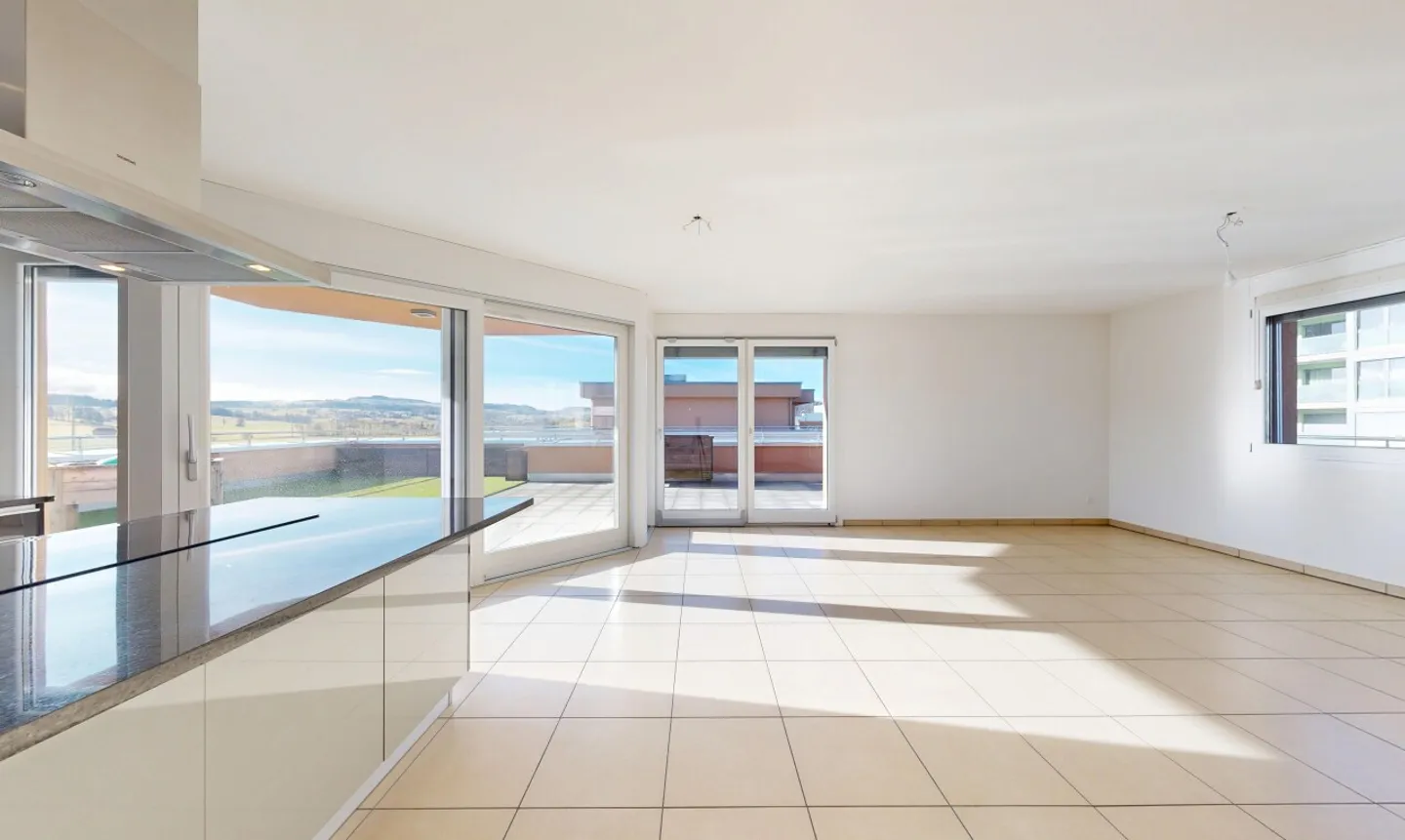 Helle 4,5-Zimmer-Attikawohnung mit unverbaubarer Aussicht - Foto 1 von 11