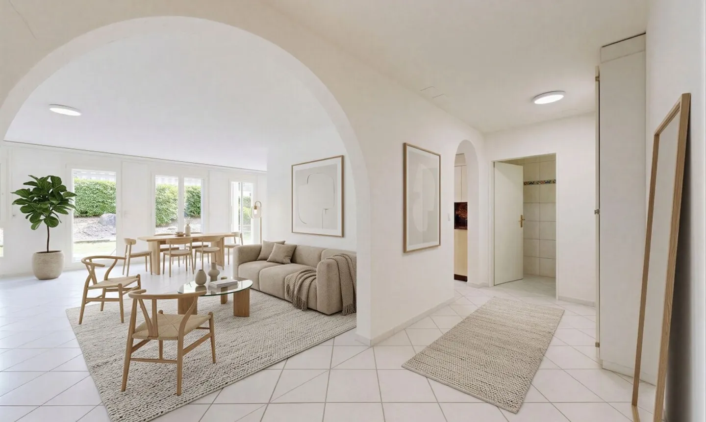 Spacieuse maisonnette de 4.5 pièces avec jardin - Photo 2 sur 11