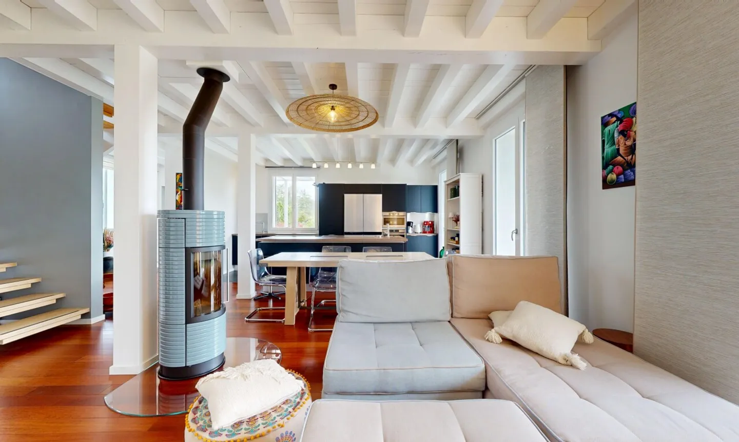 Casa a schiera luminosa con giardino in assoluto silenzio a Mont/Rolle - Foto 4 di 13