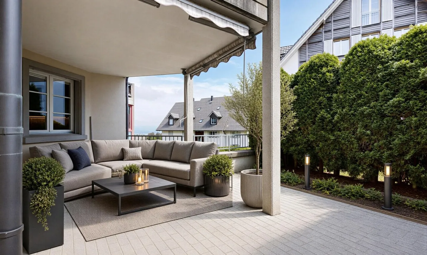 Grosszügige Wohnung mit sonniger Terrasse - Foto 2 von 11