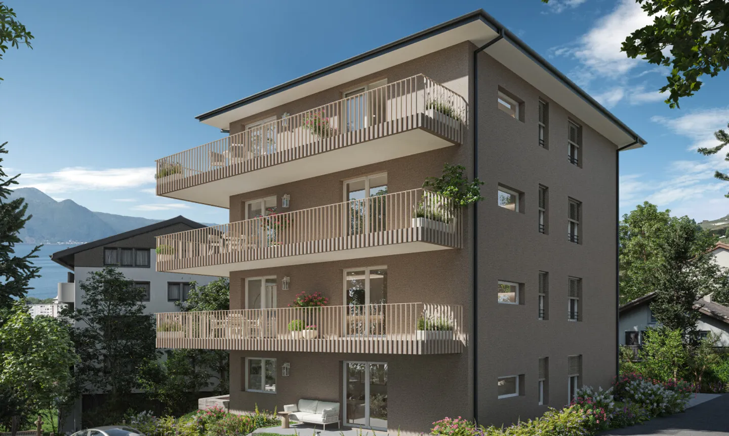 Appartamento nuovo all'ultimo piano con grande balcone, comfort e luce - Foto 9 di 11