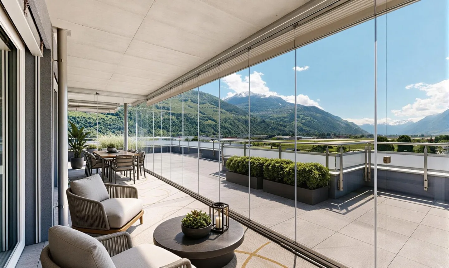 Exceptional penthouse with large terrace in Sion - Photo 2 of 11