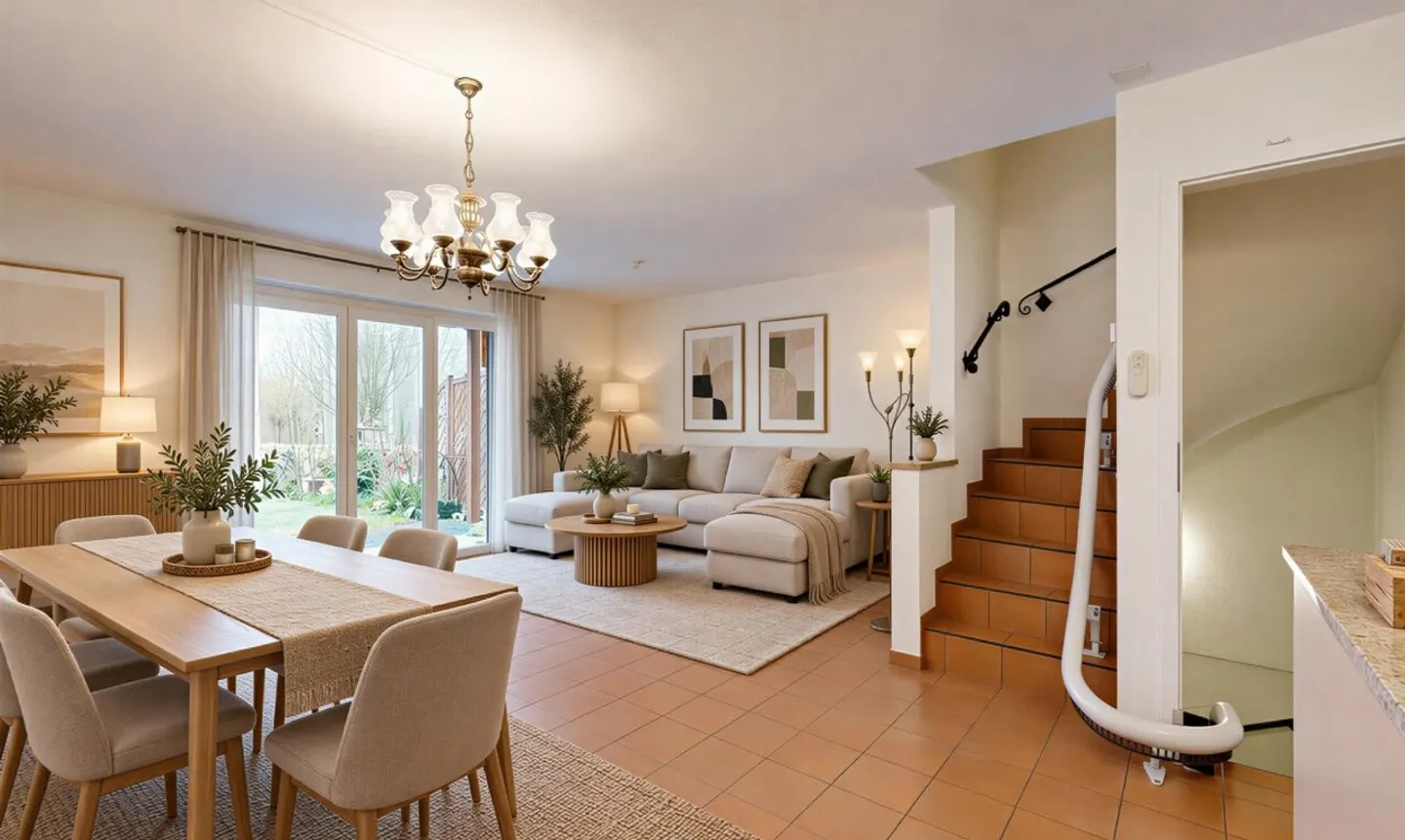 Casa a schiera di 5.5 locali con giardino, mansarda ristrutturata e montascale - Foto 1 di 11
