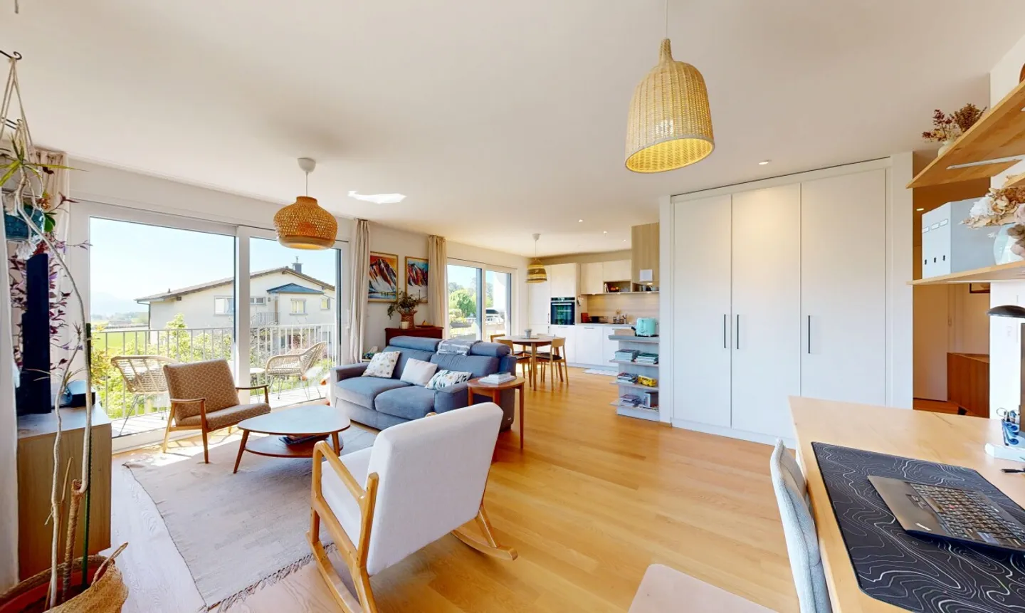 Beautiful 3.5-room apartment in absolute calm in Saint Saphorin-sur-Morges - Photo 8 of 11