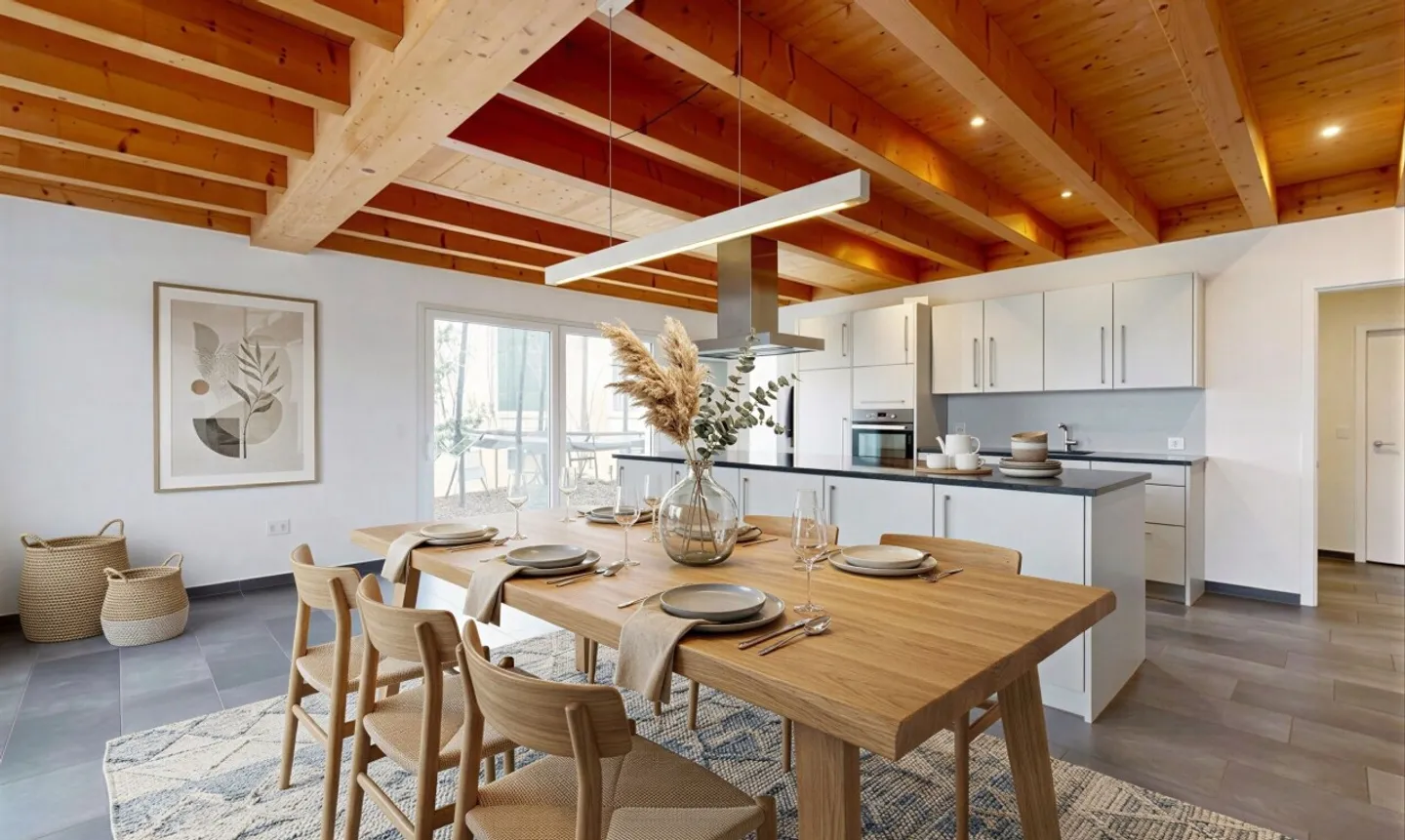 Casa bifamiliare adatta alle famiglie con giardino e vista sul Niesen - Foto 3 di 11