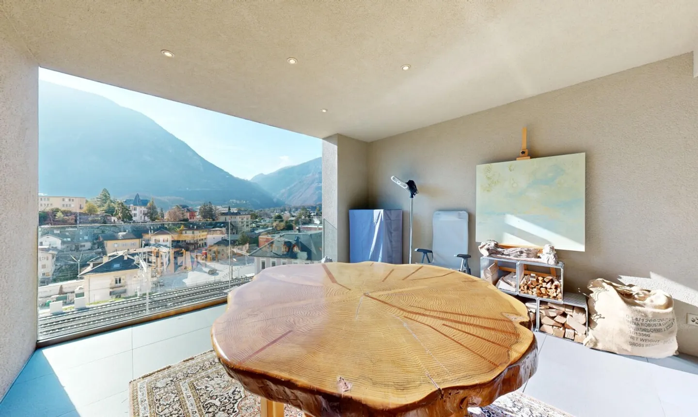 Magnificent penthouse 3.5 rooms with panoramic view in Sierre - Photo 7 of 11