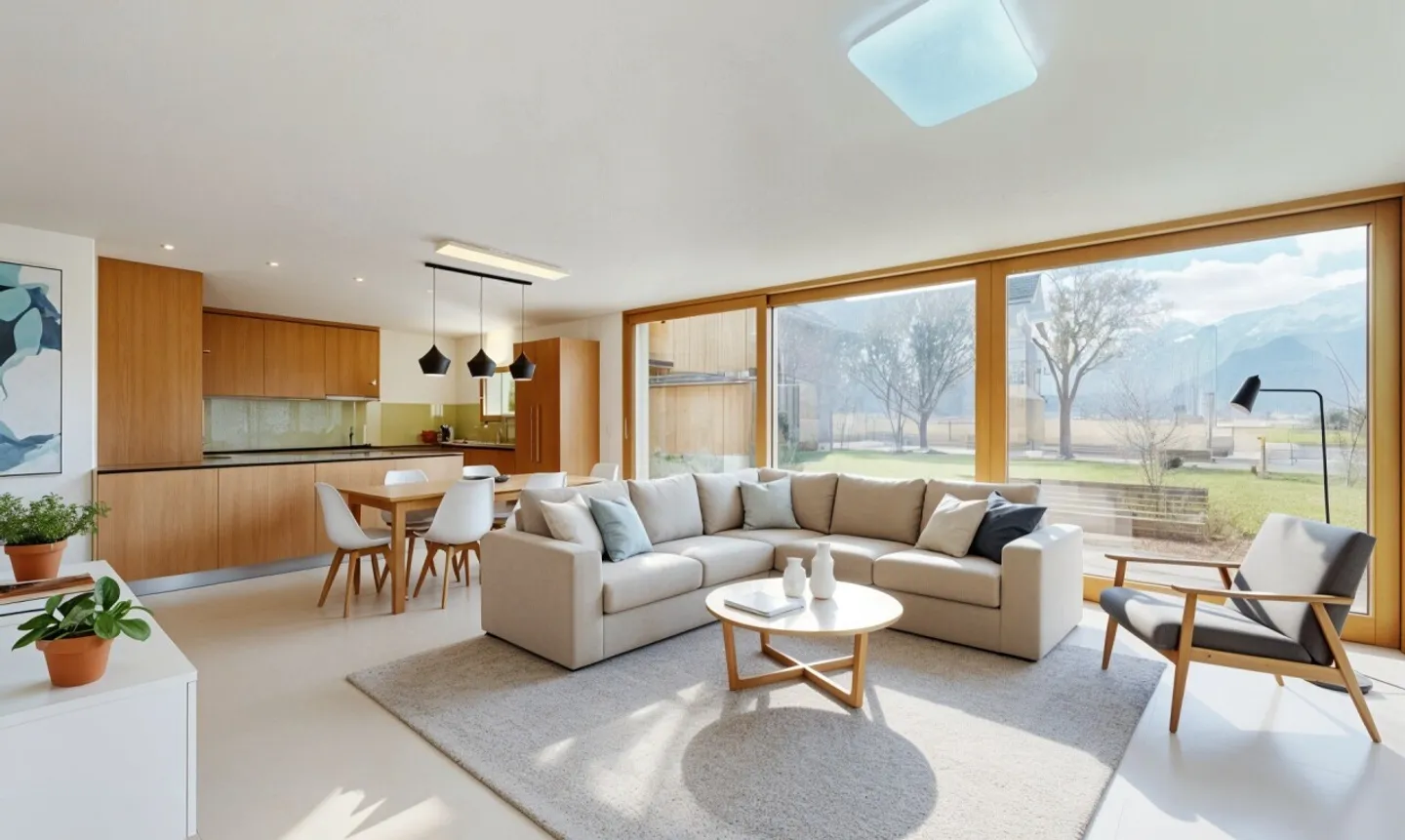 Contemporary villa with a view of the Dents du Midi and unique potential - Photo 5 of 11