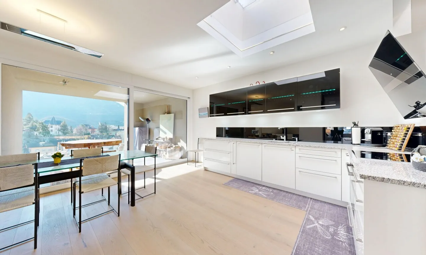 Magnificent penthouse 3.5 rooms with panoramic view in Sierre - Photo 4 of 11