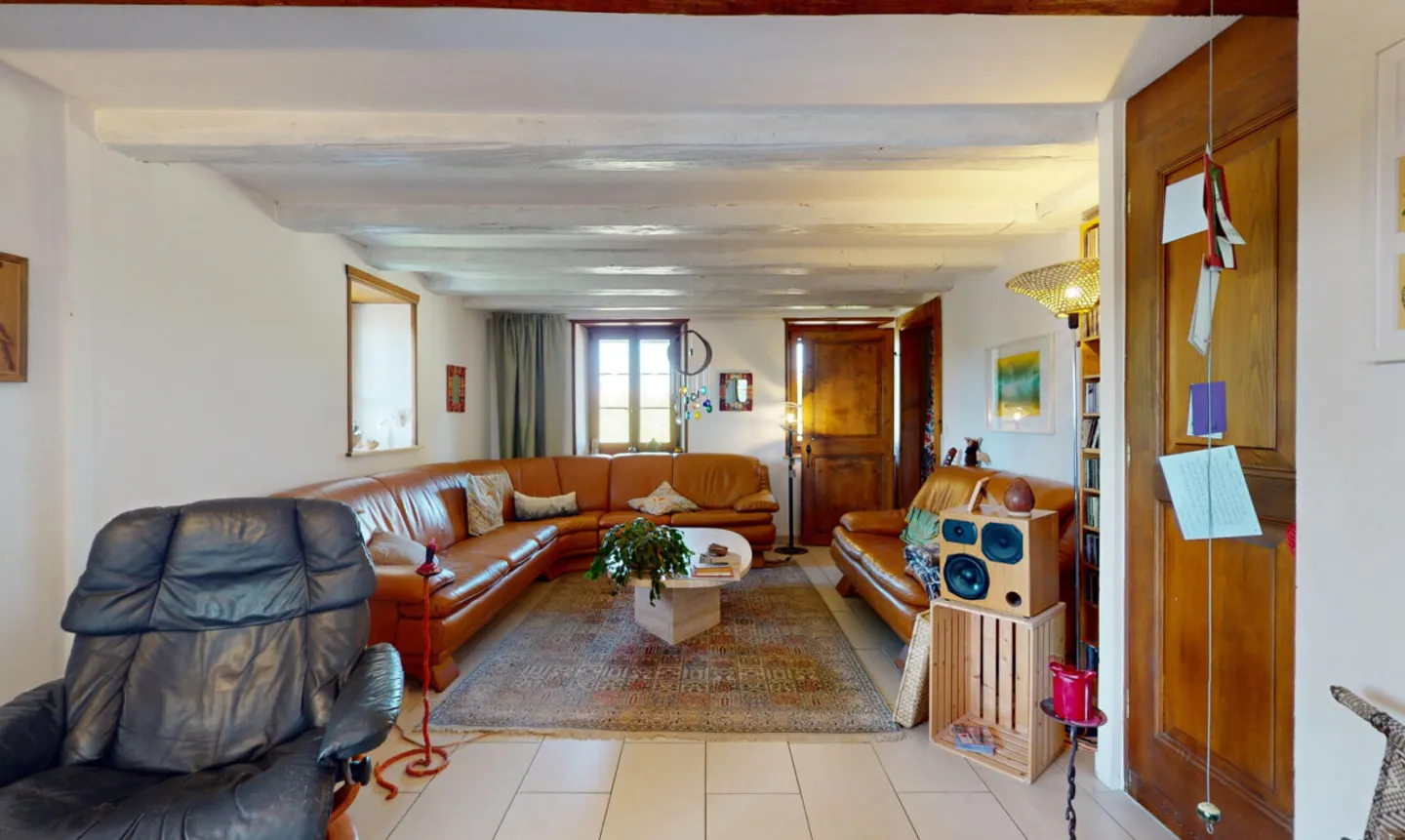 DUPLEX AFFASCINANTE CON GRANDE POTENZIALE DI SVILUPPO A SOTTENS - Foto 12 di 13