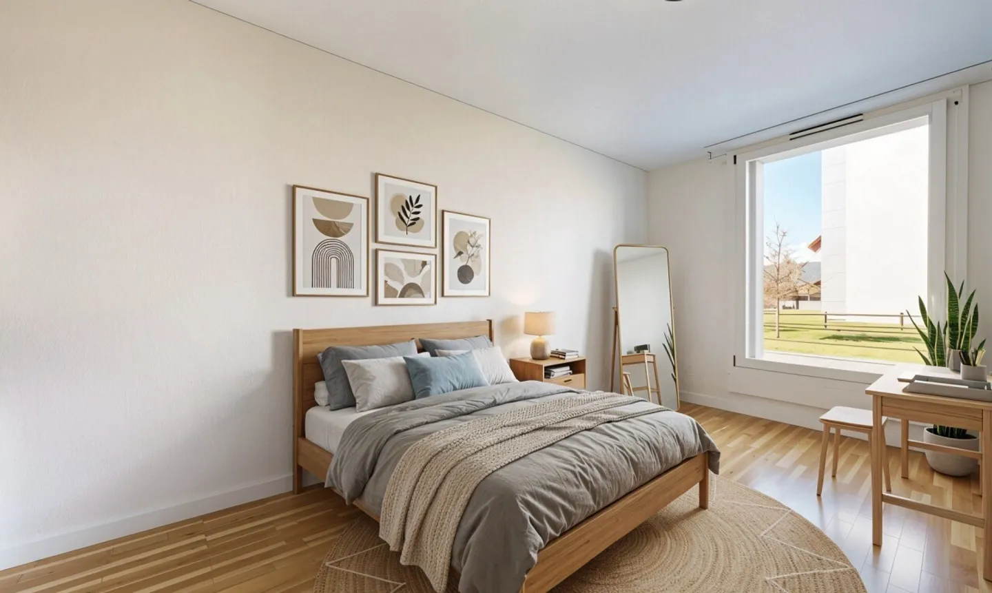 Agréable 3.5 pièces traversant à Estavayer-le-Lac - Foto 7 di 11