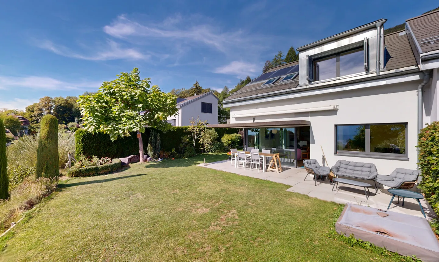 Contemporary Minergie House with Exceptional Lake View - Photo 1 of 11