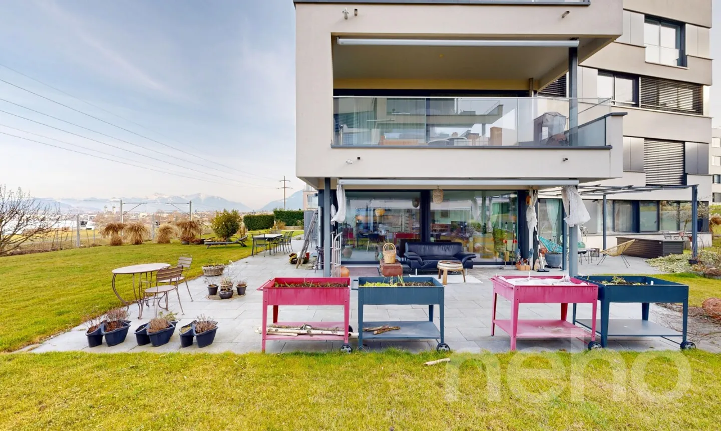 Appartement de jardin avec vue sur le lac - Photo 4 sur 11