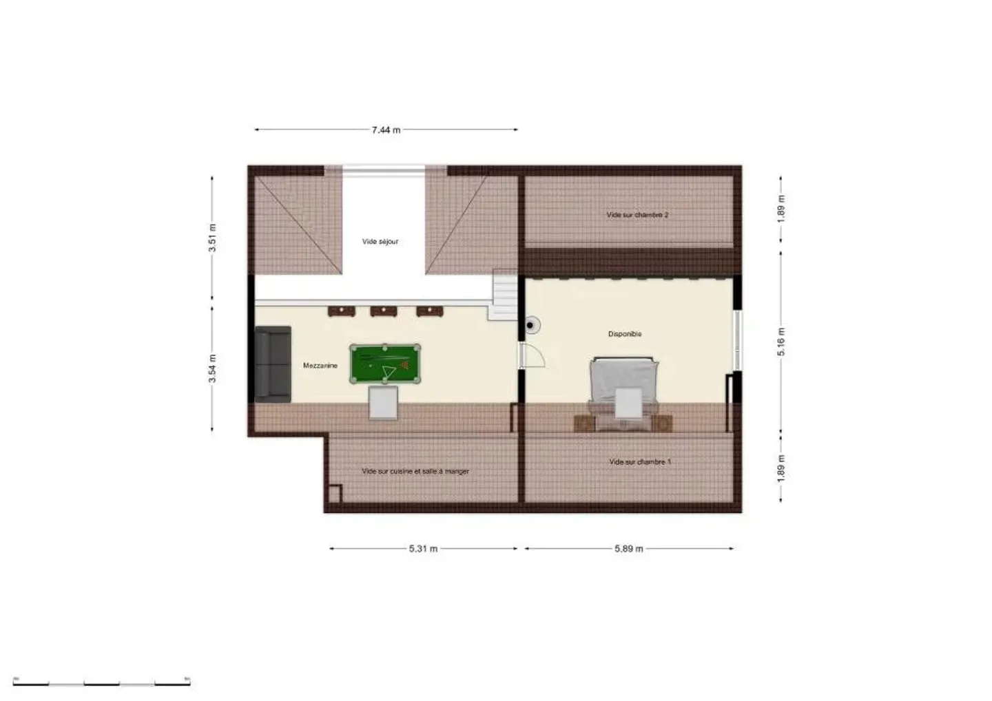 Superb penthouse with mezzanine and south-facing terrace in Troinex - Foto 9 von 13