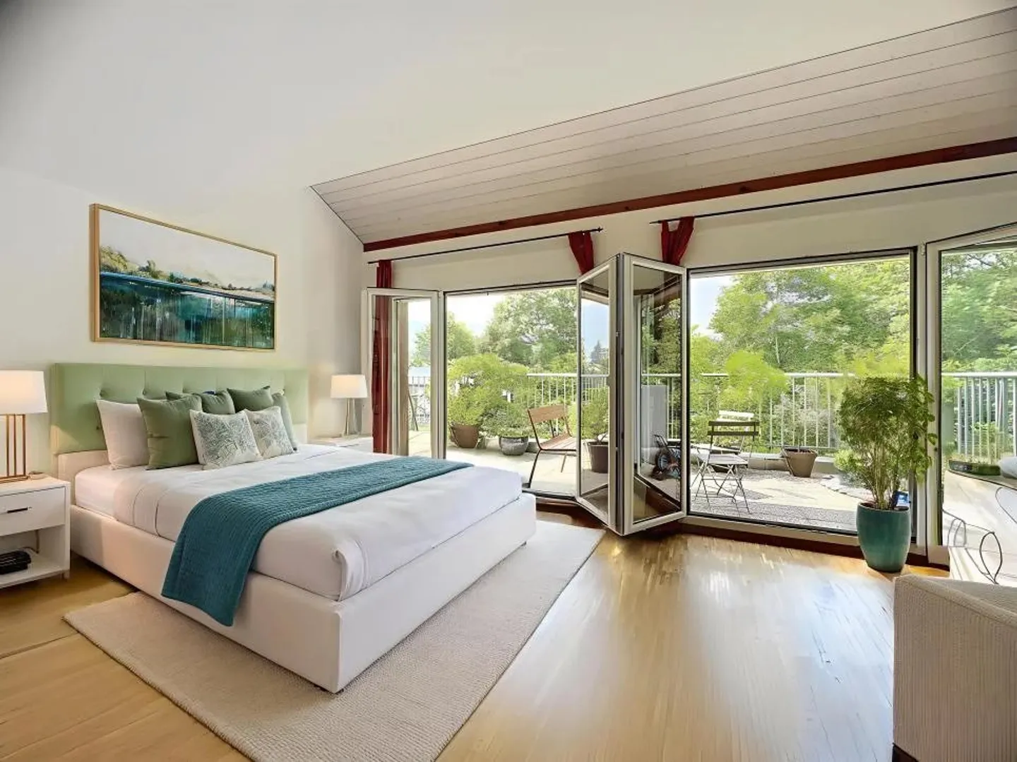 Superb penthouse with mezzanine and south-facing terrace in Troinex - Foto 5 von 13