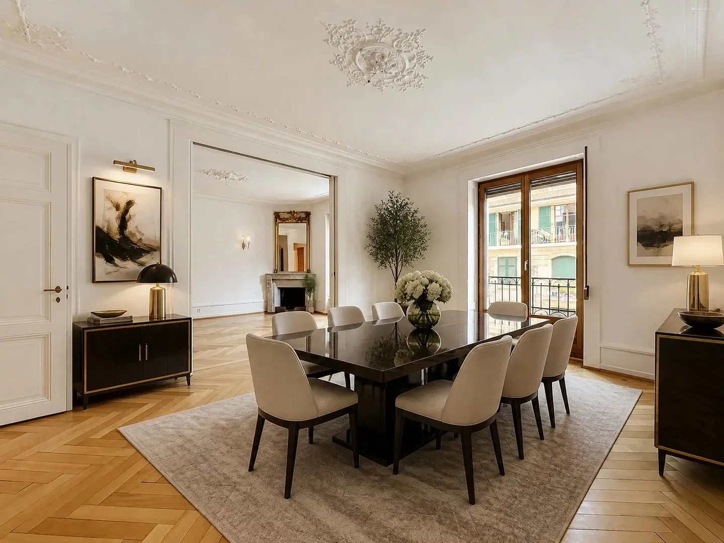 Charmant appartement traversant de 4,5 pièces au cœur des Eaux-Vives - Photo 2 sur 9