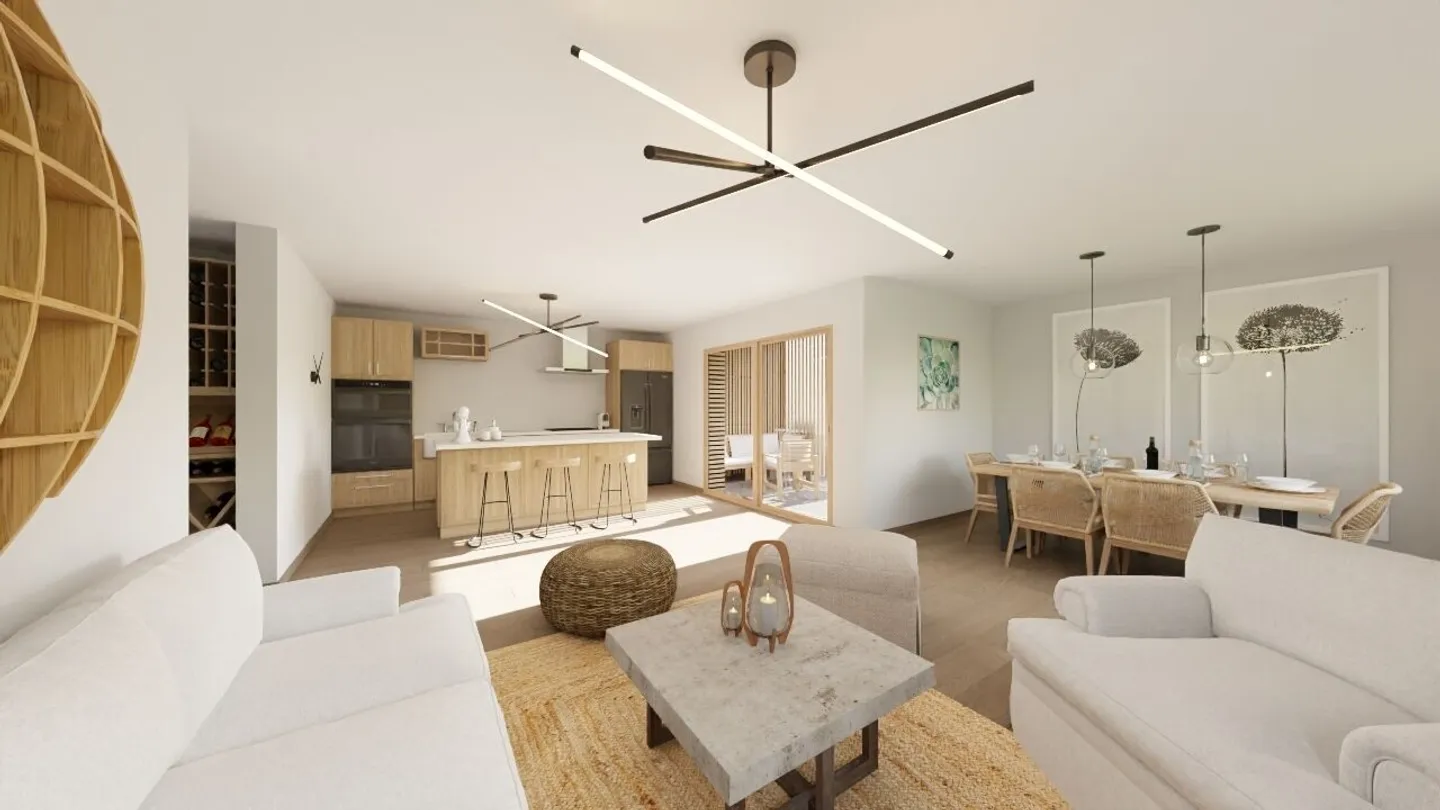 Zu verkaufen 3,5-Zimmer-Wohnung im Dorf Rocourt - Foto 2 von 6