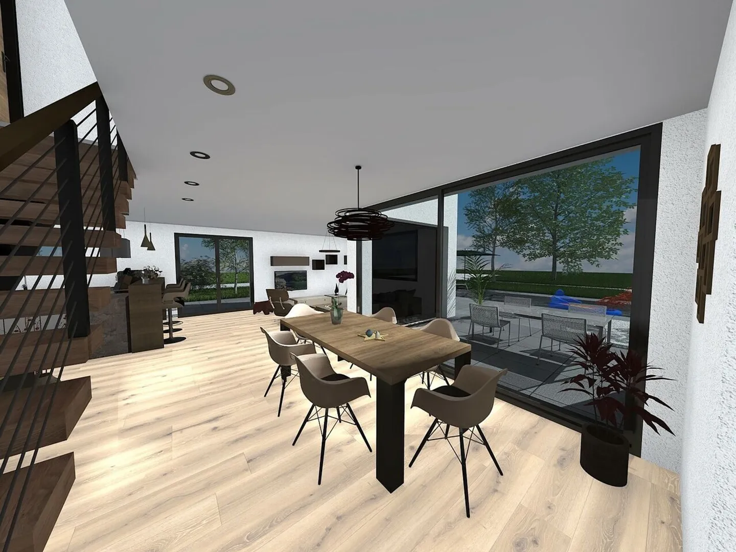For sale modern semi-detached villa with 6 rooms under construction in Courgenay - Photo 2 of 6