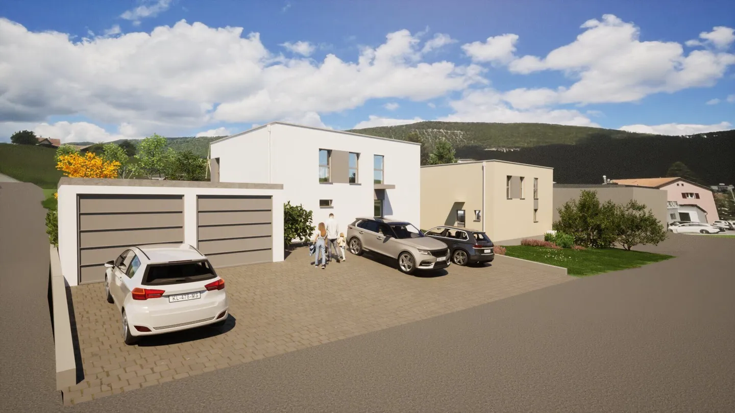 For sale in Moutier, new 5.5-room house with a plot of 615m² - Photo 1 of 6