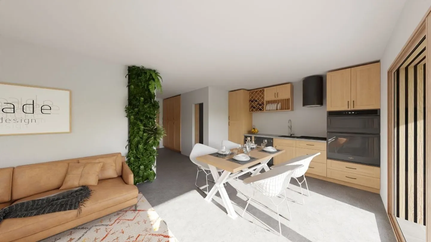 À vendre au rez appartement neuf de 2.5 pièces à Rocourt - Photo 1 sur 6