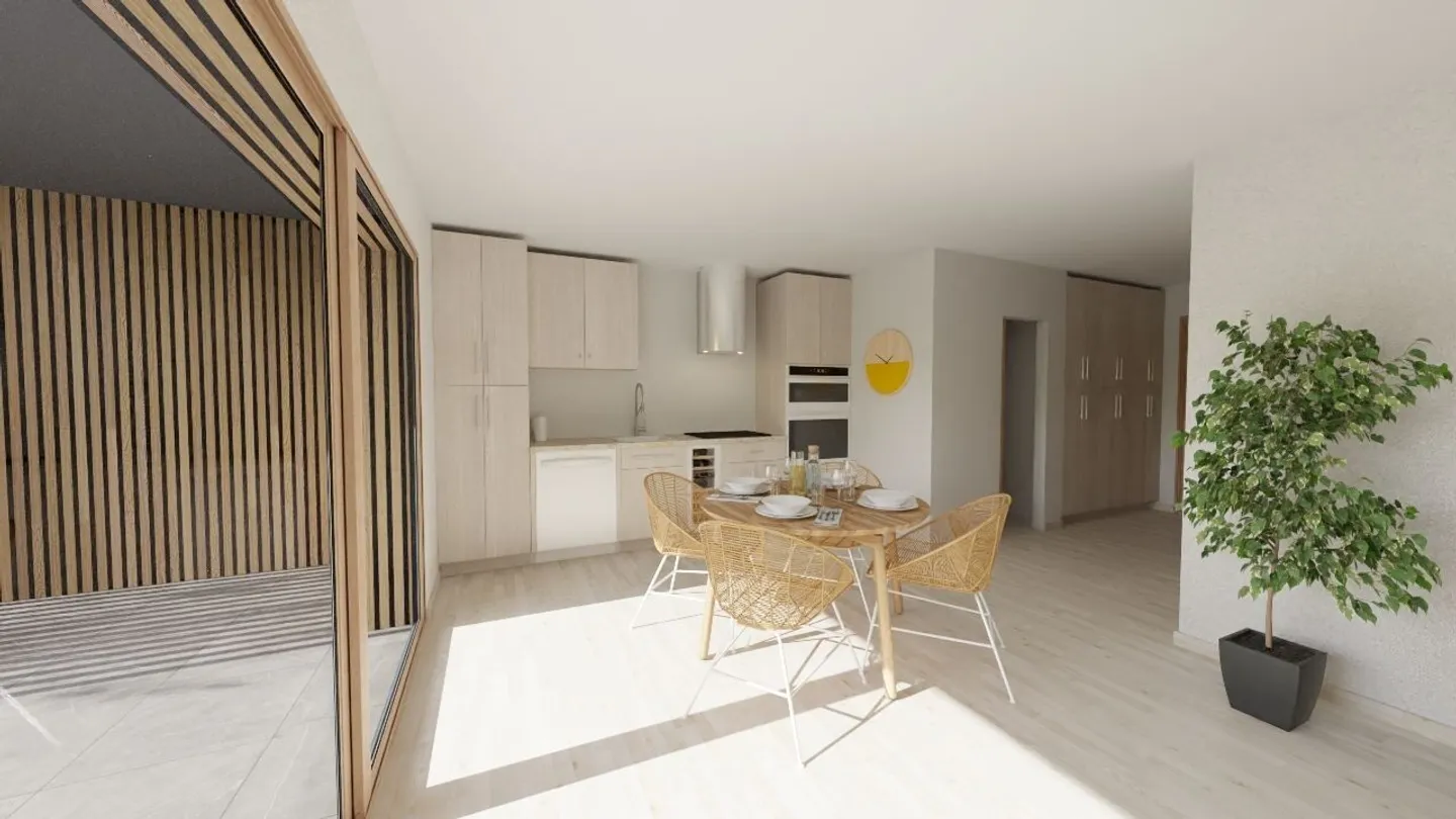 À vendre appartement neuf de 2.5 pièces au rez à Rocourt - Photo 1 sur 6