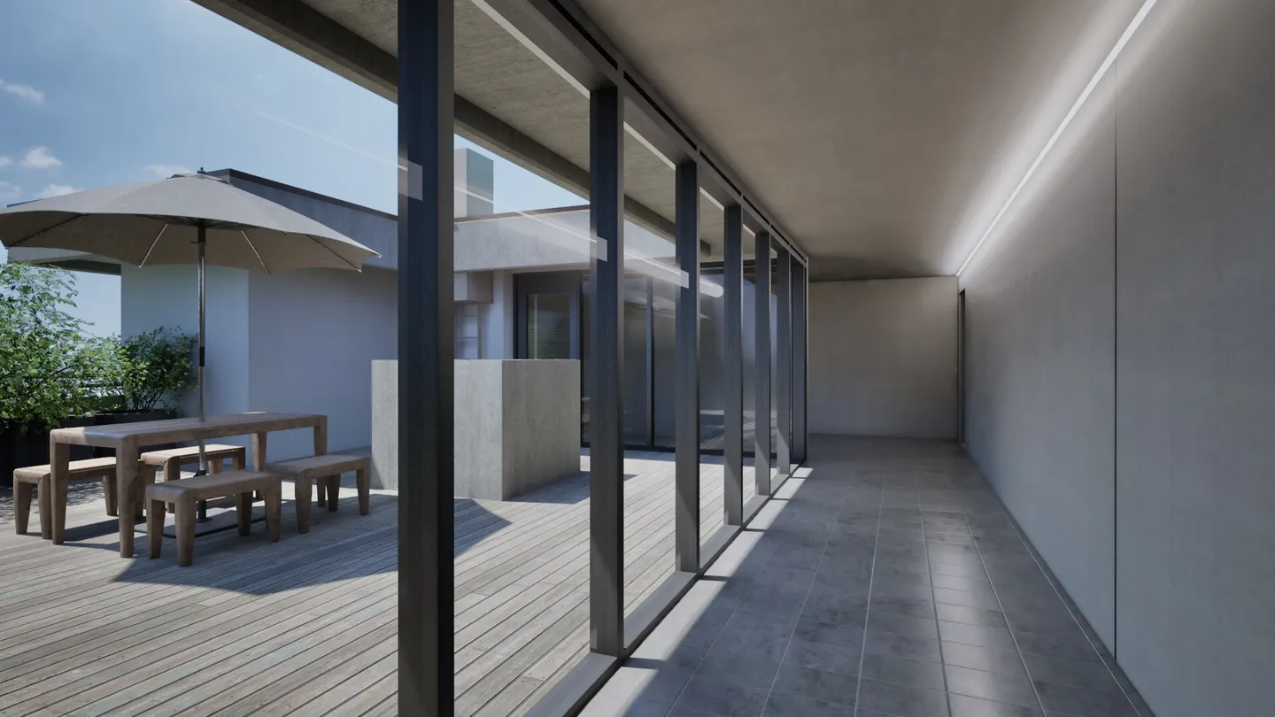 Espace de pratique moderne avec balcon dans un nouveau bâtiment attrayant - Photo 2 sur 6