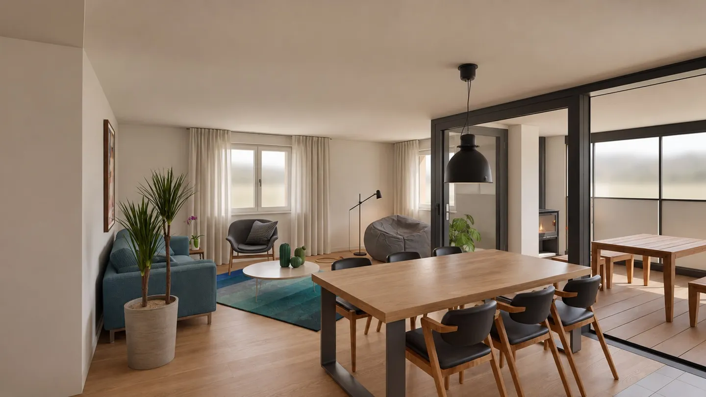 Ultimi appartamenti nuovi disponibili con giardino d'inverno nel progetto Trauthei - Foto 2 di 13